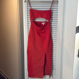 Superdown cut out midi dress